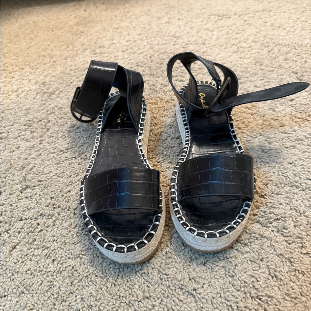 Black Espadrille Sandals